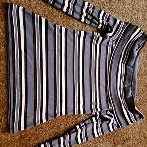 Folded neck over shoulder top